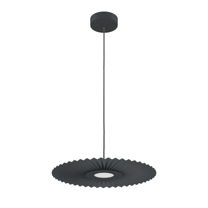Hartô - Carmen LED-Pendelleuchte light S, Ø 50 cm, slate grey (RAL 7016)