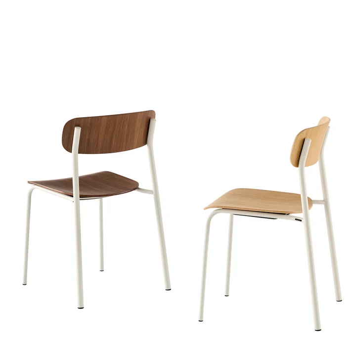 Thonet S 243 Stuhl Chrom Nussbaum Klar Lackiert