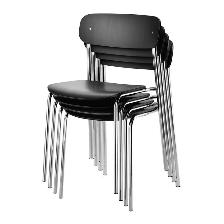 Thonet S 243 Stuhl Chrom Nussbaum Klar Lackiert