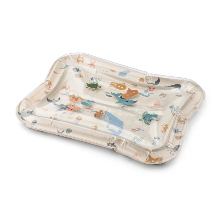 LIEWOOD - Elin Aktivitätsmatte, aufblasbar, Sea creature / sandy
