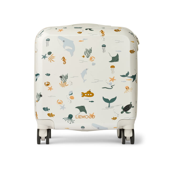 LIEWOOD - Hollie Hardcase Koffer, 40,5 x 40,5 cm, Sea Creature / sandy