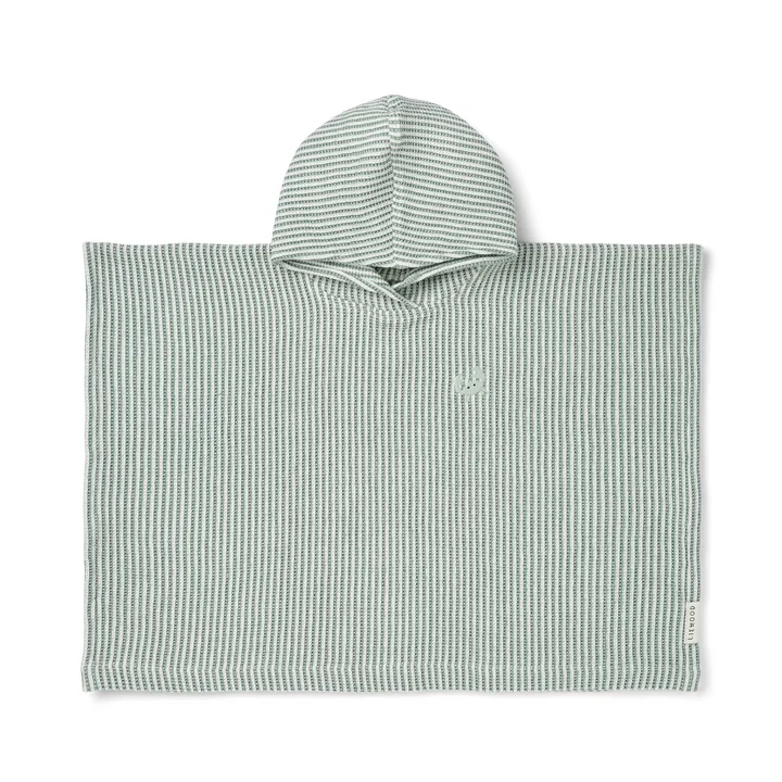 LIEWOOD - Paco Badeponcho, gestreift, peppermint / Creme de la crème