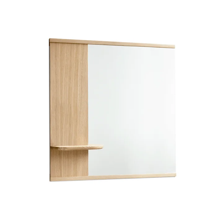 Moebe - Wandspiegel mit Ablage, Eiche natur