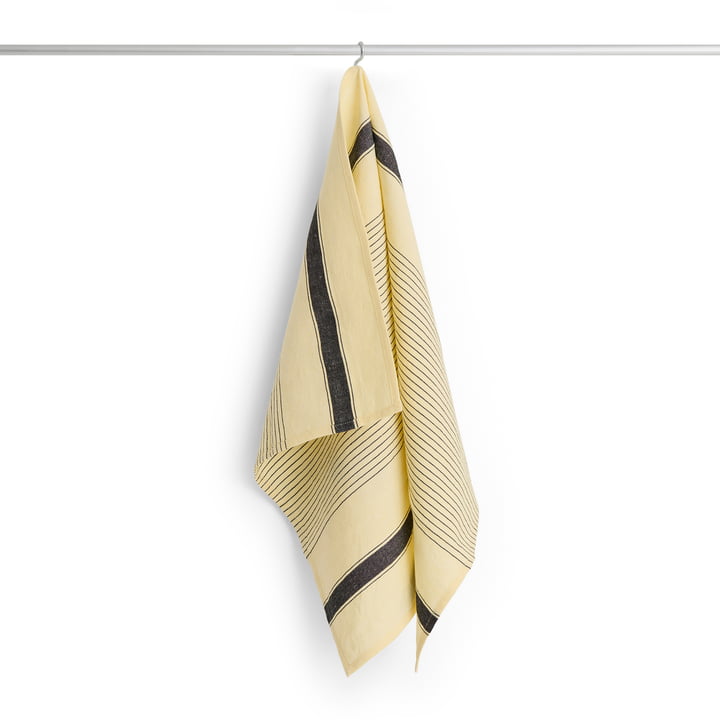 HAY - Linear Geschirrtuch, 80 x 52 cm, soft yellow