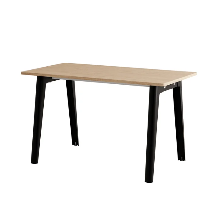 TipToe - NEW MODERN Schreibtisch, 75 x 130 cm, Birke / graphite black
