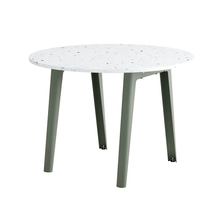 TipToe - NEW MODERN Venezia round Esstisch Ø 108 cm, eucalyptus grey