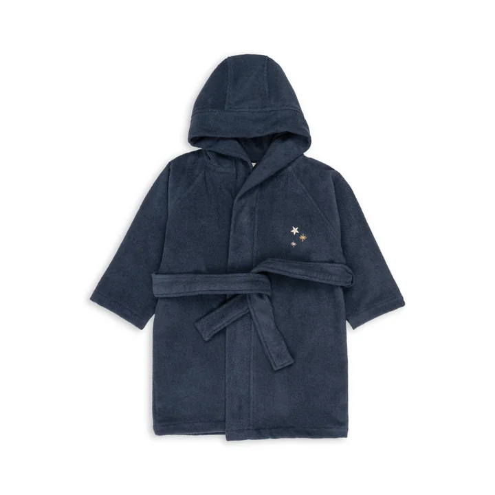 Konges Sløjd - Terry Kinder-Bademantel 5 - 8 Jahre, blue nights