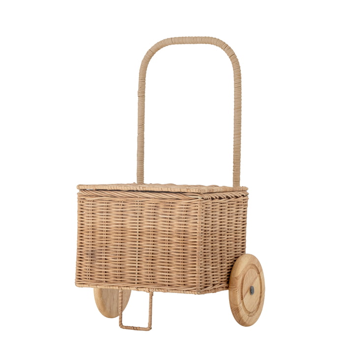 Bloomingville Mini - Penne Kinder-Trolley, L 29 x H 50 cm, Rattan