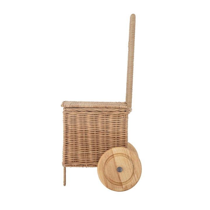 Bloomingville Mini - Penne Kinder-Trolley, L 29 x H 50 cm, Rattan