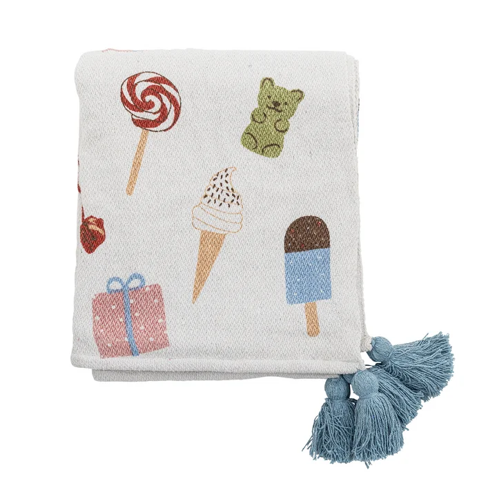 Bloomingville Mini - Sweets Decke, 130 x 160 cm, mehrfarbig