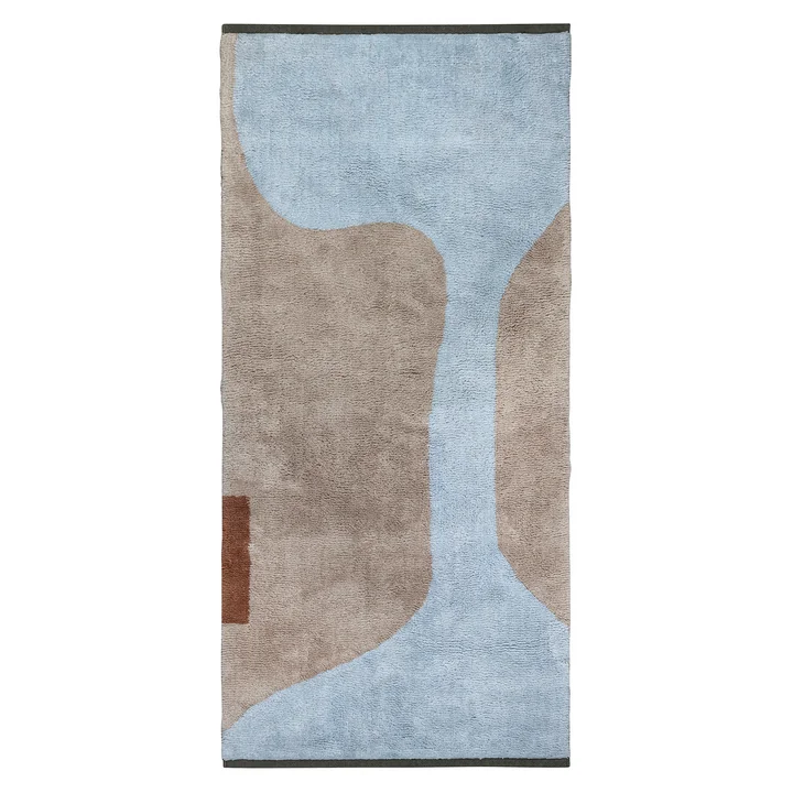 Mette Ditmer - Figura Teppich, 150 x 70 cm, hellblau