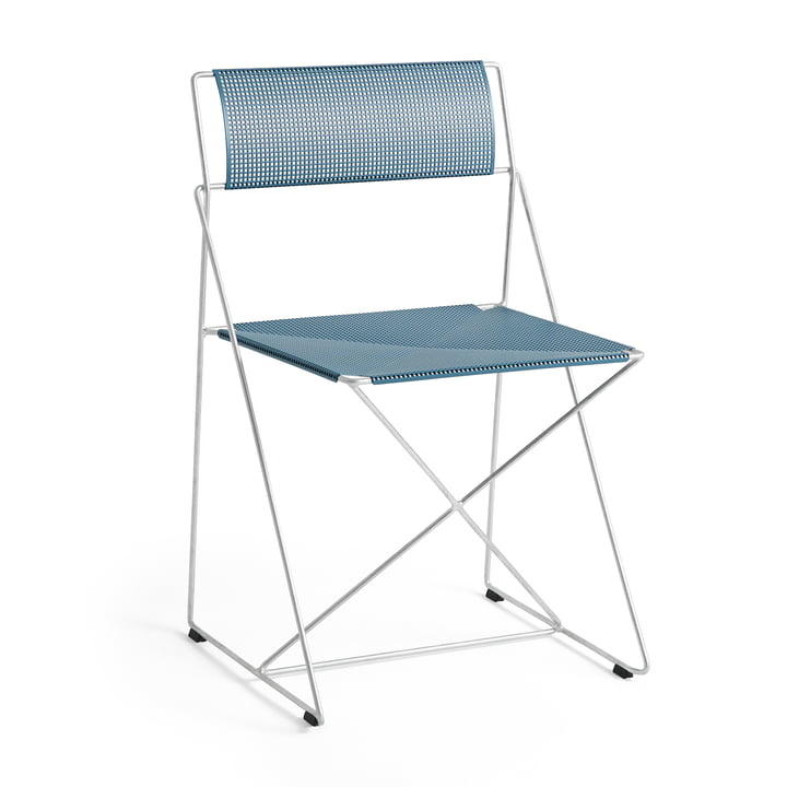 HAY - X-Line Stuhl, Outdoor, feuerverzinkt / powder blue