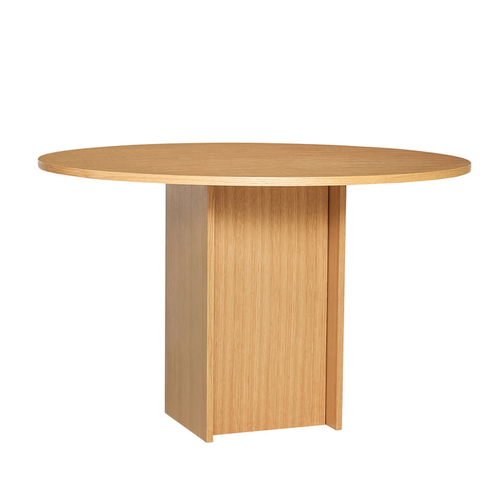 Hübsch Interior - Straight Esstisch, Ø 120 cm, Eiche