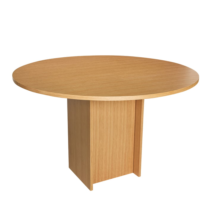 Hübsch Interior - Straight Esstisch, Ø 120 cm, Eiche