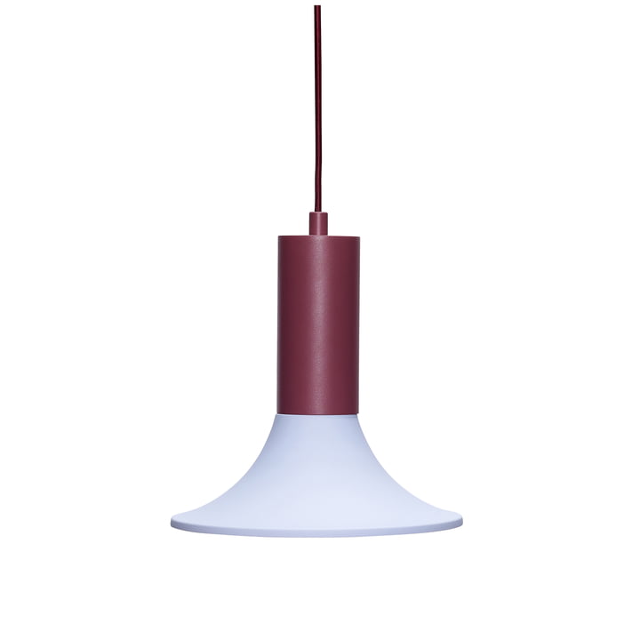 Hübsch Interior - Luminary Pendelleuchte, burgundy / blau