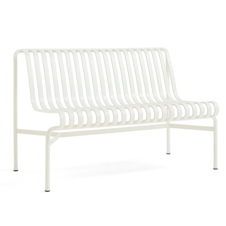 HAY - Palissade Dining Bench ohne Armlehnen, cremeweiß