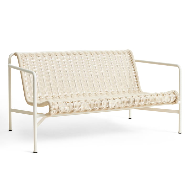 HAY - Palissade Cord Lounge Sofa, cremeweiß