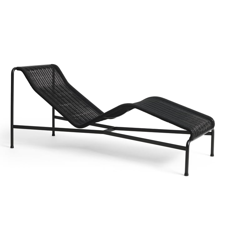 Hay - Palissade Cord Chaise Longue Liegestuhl, anthrazit