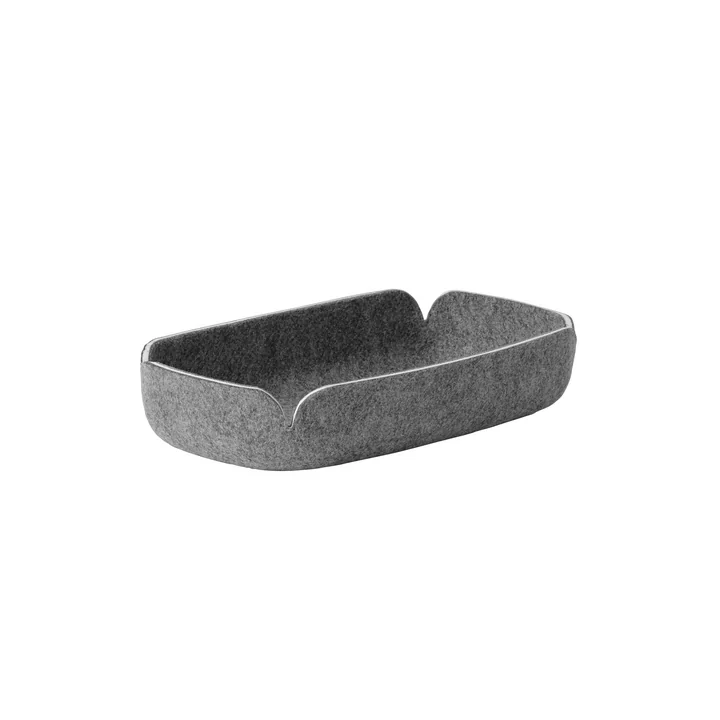 Muuto - Restore Tablett 28 x 15,5 cm, grau meliert