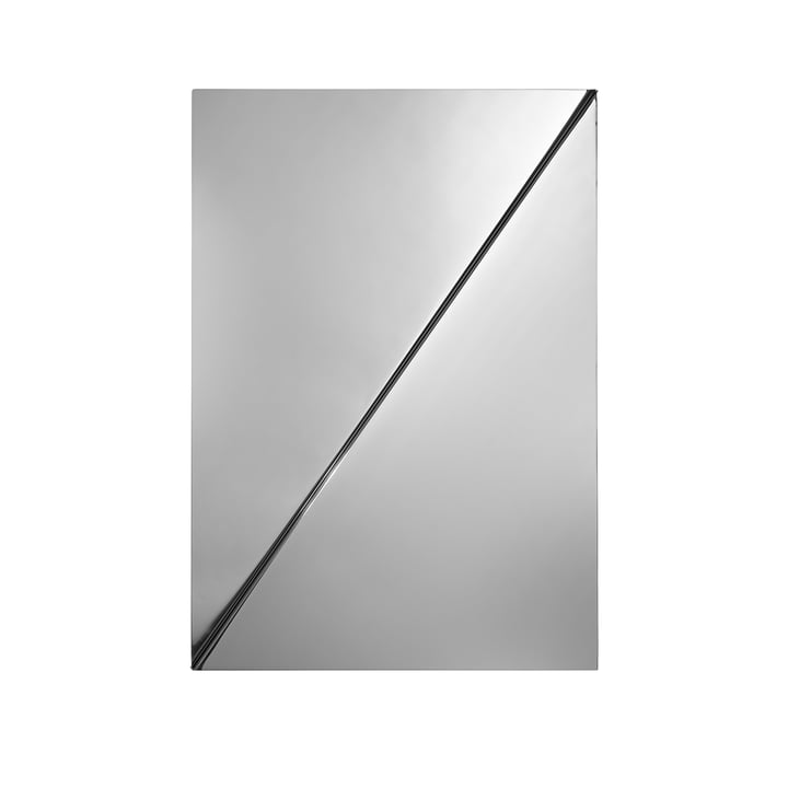 Muuto - Gaze Wandspiegel, Stahl poliert