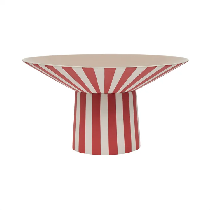 OYOY - Toppu Schale, high, Ø 30 x H 17 cm, red / peach