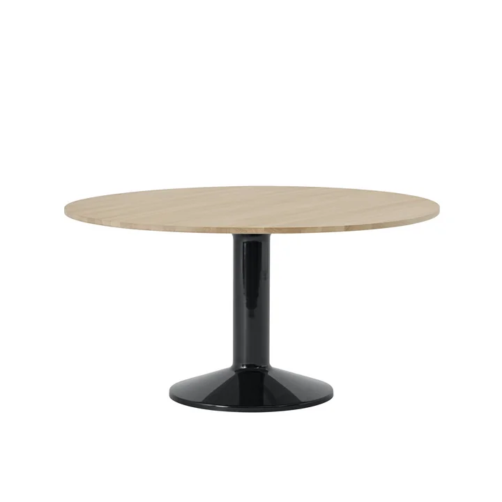 Midst Esstisch, Ø 140 cm, Eiche geölt / schwarz von Muuto
