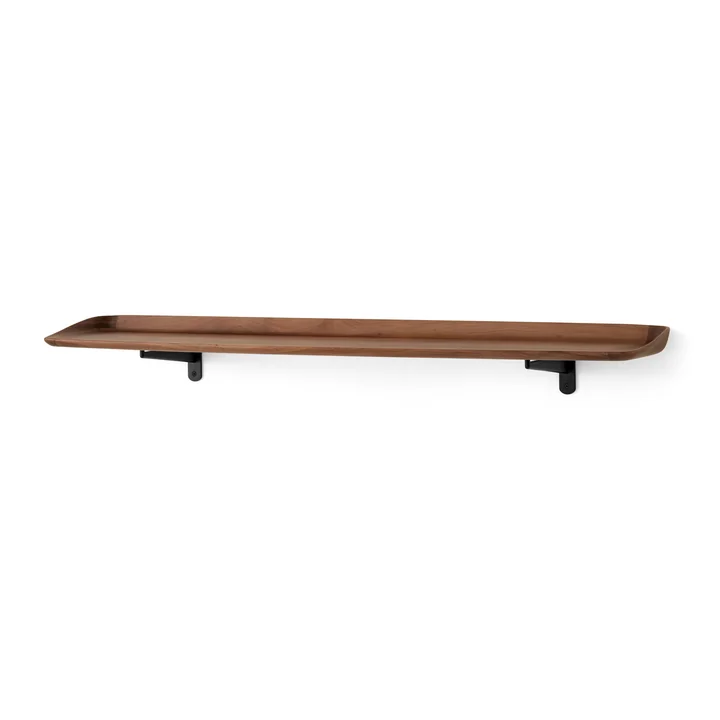 &Tradition - Guild HM15 Wandregal, 120 x 25 cm, schwarz / Walnuss lackiert
