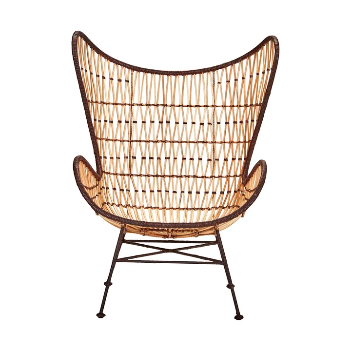 House Doctor - Flow Lounge Chair, Rattan natur