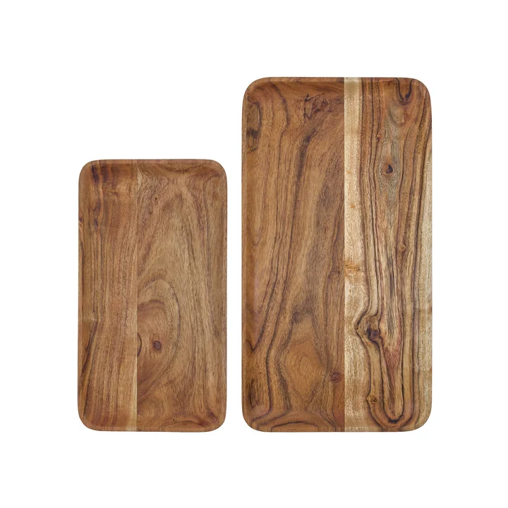 House Doctor - Wood Tablett, Akazie (2er-Set)