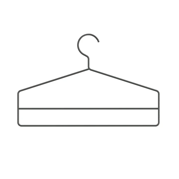 String - Kleiderbügel, dunkelgrau (4er-Set)