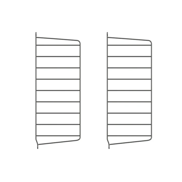 String - Wandleiter für String Regal 50 x 20 cm (2er-Set), dunkelgrau
