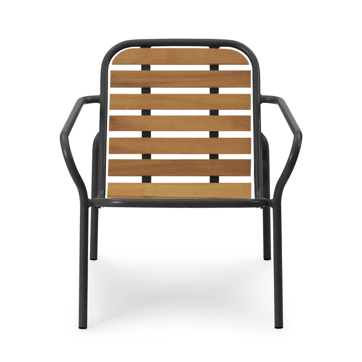 Normann Copenhagen - Vig Lounge Chair, schwarz / robinie