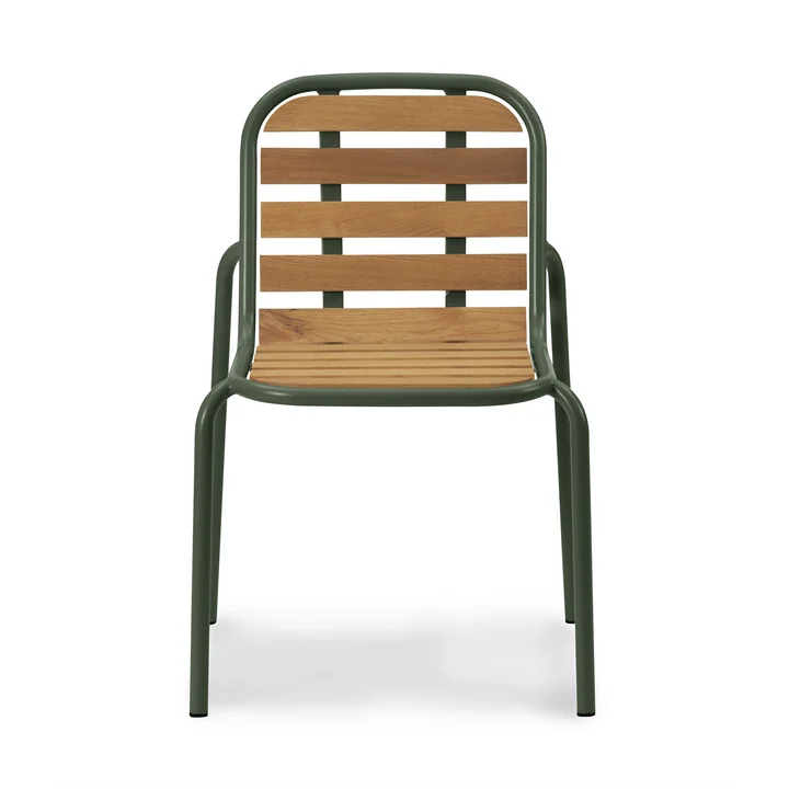 Normann Copenhagen - Vig Stuhl, dunkelgrün / robinie