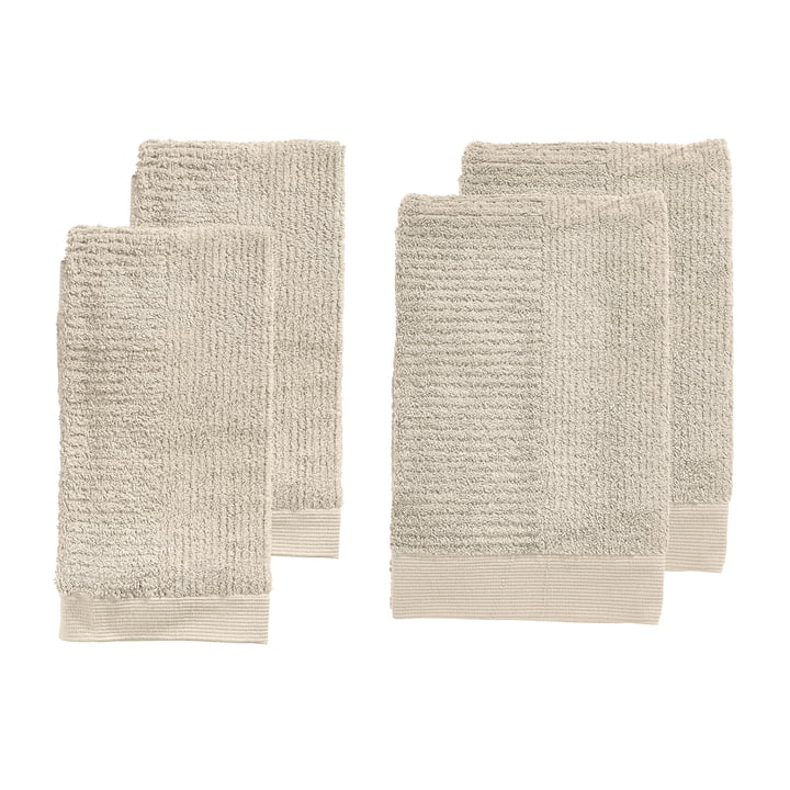 Zone Denmark - Classic Handtuch, sand (4er-Set)