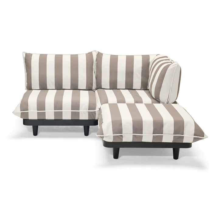 Fatboy - Paletti Outdoor Set, medium, weiß / kakao gestreift