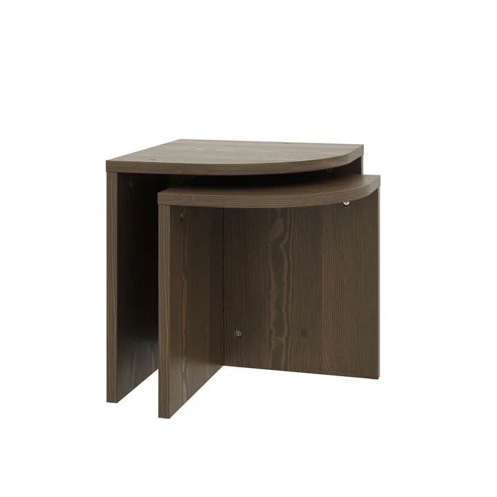 Combine Beistelltisch-Set, Kiefer carobbraun (2er-Set) von Karup Design
