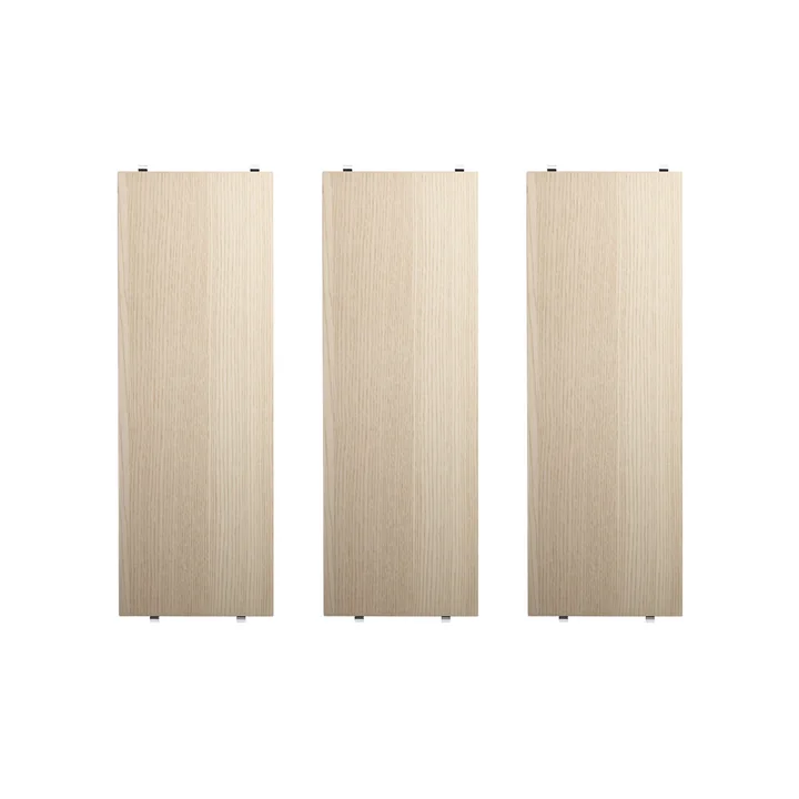 String - Regalboden 58 x 20 cm (3er-Pack), Esche