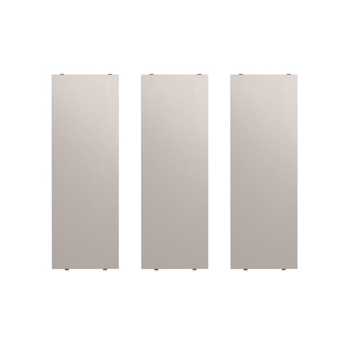 String - Regalboden 58 x 20 cm (3er-Pack), beige