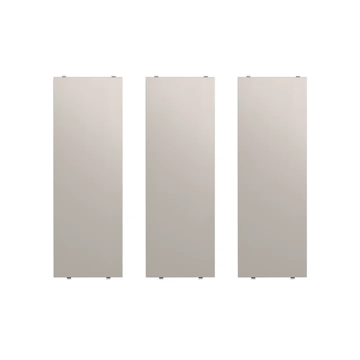 String - Regalboden 58 x 20 cm (3er-Pack), beige