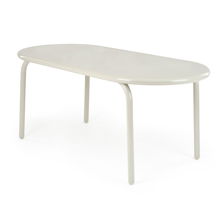 Tom Dixon - Groove Gartentisch, 186 x 86 cm, putty