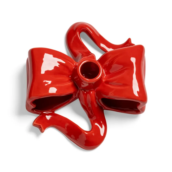 &klevering - Ribbon Kerzenhalter, rot