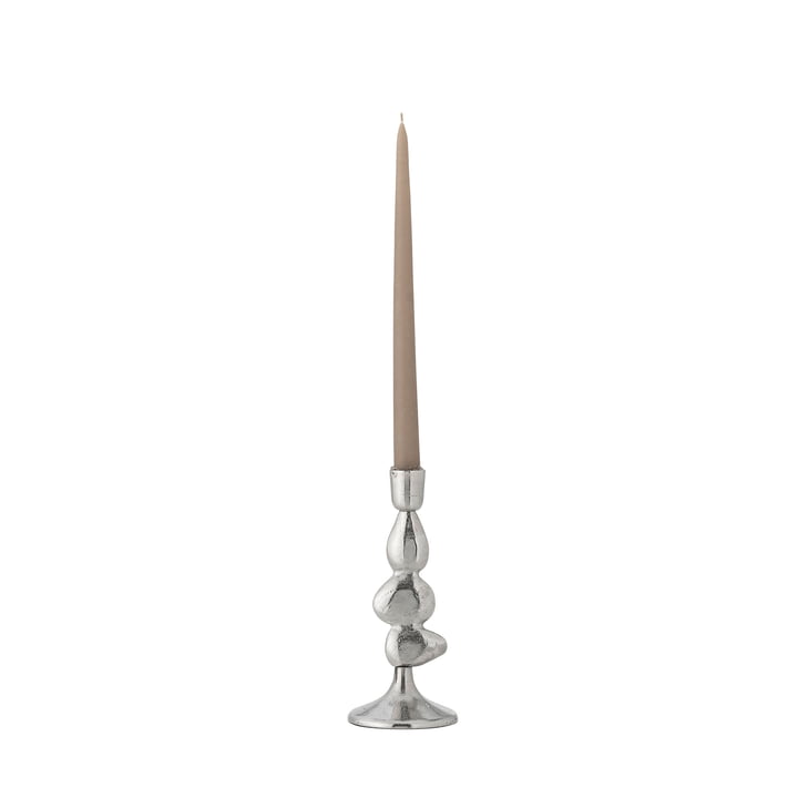 Bloomingville - Metina Kerzenständer, H 21 cm, silber
