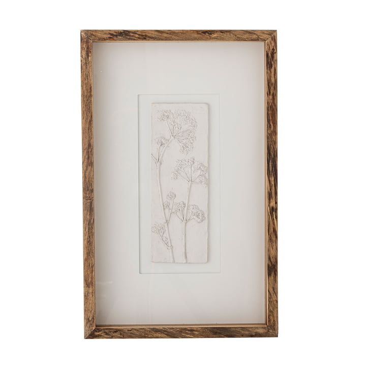 Bloomingville - Mey Wandbild inkl. Rahmen, 30,5 x 48,5 cm, Tanne natur