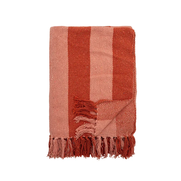 Bloomingville - Frello Decke, 130 x 160 cm, orange
