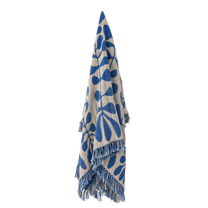 Bloomingville - Nevine Decke, 130 x 160 cm, blau