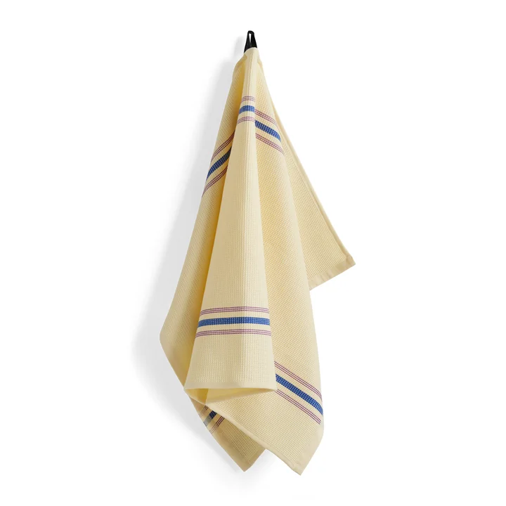 HAY - Canteen Geschirrtuch, creme / blau