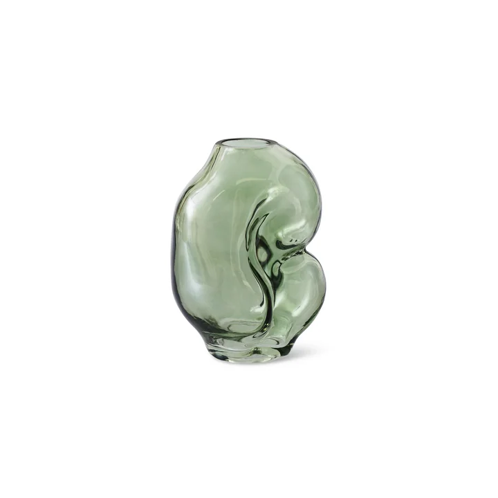 HKliving - Gleam Glas-Vase small, olive