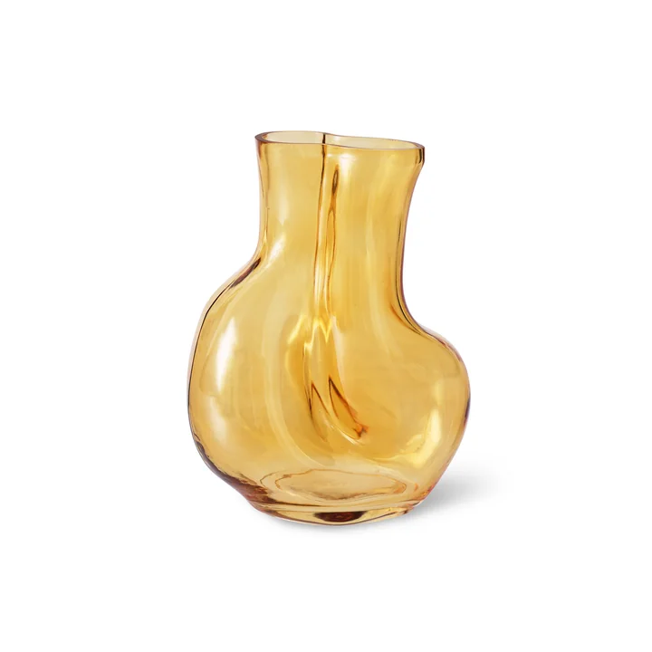 HKliving - Gleam Glas-Vase, amber