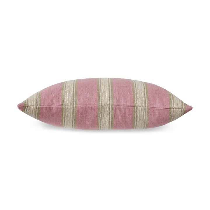 Hkliving - Woven Striped Leinen-Kissen, 60 x 40 cm, blush