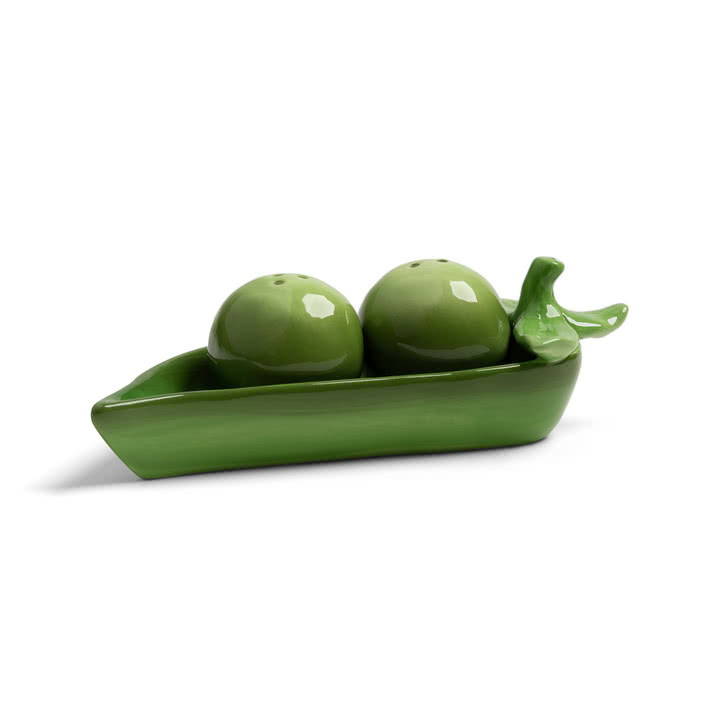 &klevering - Salz- und Pfefferstreuer, Pea, grün